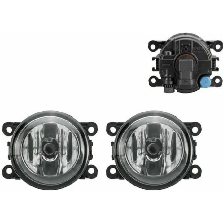 Set 2 Proiectoare Ceata Fata Halogen, Multicolor, Universal