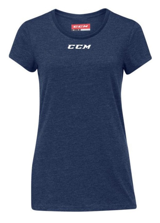 Tricou sport dama CCM, guler rotund, material moale, poliester/bumbac/raion