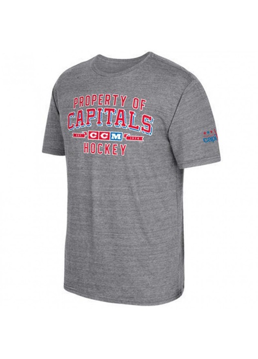 Tricou sport barbati, CCM, PROP BLOCK TEE, culoare gri, material bumbac, M INTL