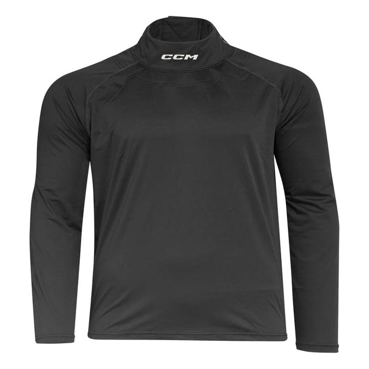CCM Nyakvédő Felső YTH, poliészter-spandex, fekete, S méret
