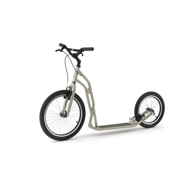 Yedoo S2016 roller / robogó, 20"/16" kerekek széles abroncsokkal, stabil acélváz, ezüst, 9 kg