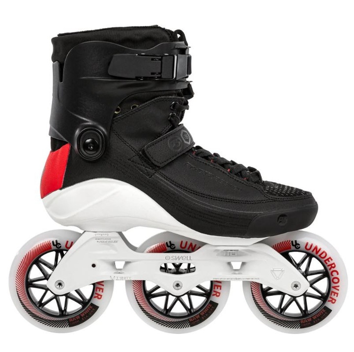 Role Powerslide Swell Stellar 110, negru rosu, 46