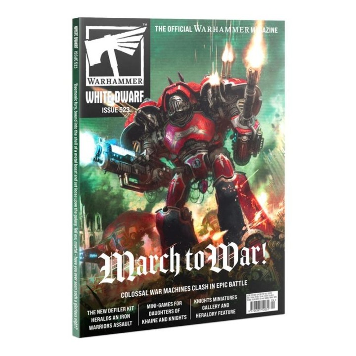 White Dwarf, hivatalos Warhammer magazin, angol nyelvű, 2026. április, arf 523