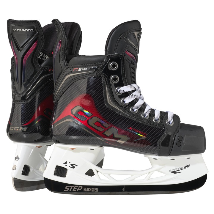 CCM JetSpeed FT8 Pro junior jégkorong korcsolya, könnyű, kényelmes, fekete, 35