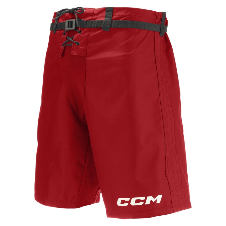 CCM, PRO 400D nylon jégkorong védőnadrág, állítható hosszúság +1, kopásálló, PP25, Piros, SR M