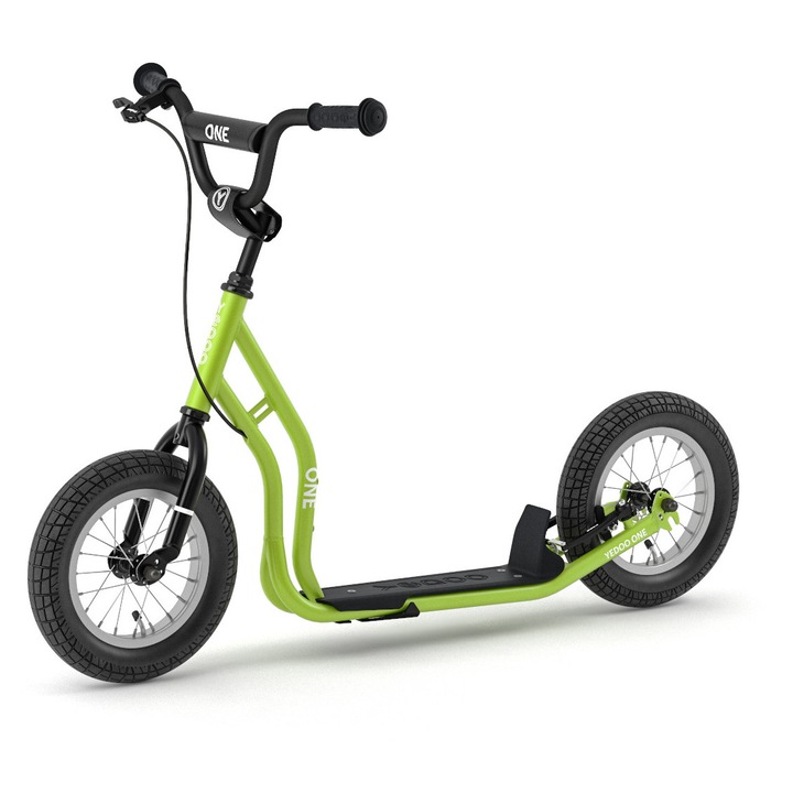 Yedoo One Numbers sorozatú roller, hi-ten acél váz, V tektro fék, Kenda 20x1,75/16x1,75 kerekek, zöld, 6,5 kg