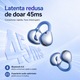Casti Open-Ear Premium, VeReTech, Clip-On din Silicon, cu Cercei Cristal, True Wireless, Bluetooth 6.0, High Definition Sound, Music Mode si Game Mode, Control Tactil Intuitiv, Carcasa de Incarcare 300mah, pana la 42 Ore de Functionare, IP55, Albastru