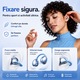 Casti Open-Ear Premium, VeReTech, Clip-On din Silicon, cu Cercei Cristal, True Wireless, Bluetooth 6.0, High Definition Sound, Music Mode si Game Mode, Control Tactil Intuitiv, Carcasa de Incarcare 300mah, pana la 42 Ore de Functionare, IP55, Albastru