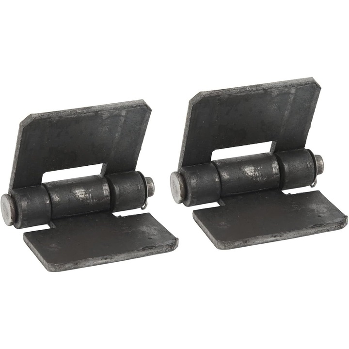 Set 2 balamale sudabile, banda lunga, otel solid, 106 x 75 x 5 mm, gri inchis