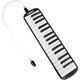 Orga Melodica Cascha HH 2061 cu husa si gura de suflat, instrument pentru copii si incepatori, negru