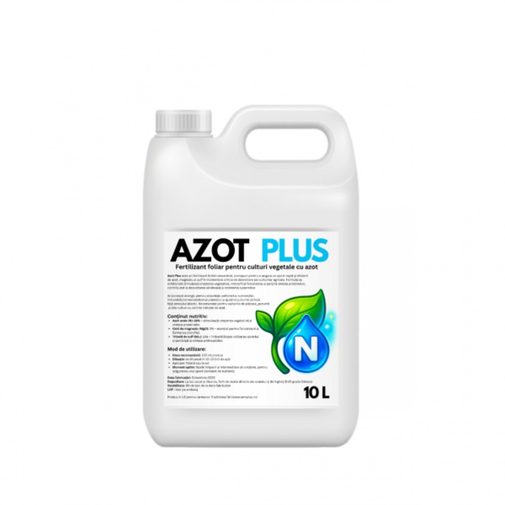 Fertilizant foliar Azot Plus, 10 l, SemPlus, pentru culturi vegetale
