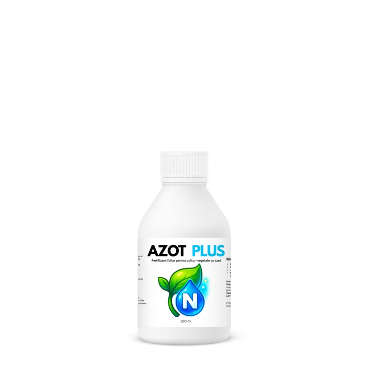 Fertilizant foliar Azot Plus, 100 ml, SemPlus, pentru culturi vegetale