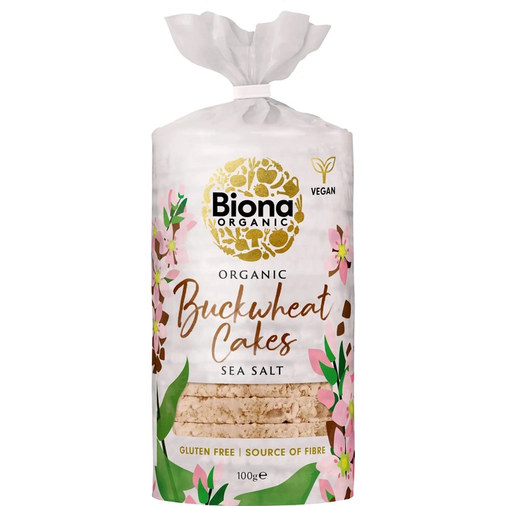 Rondele din hrisca expandata cu sare bio 100g Biona