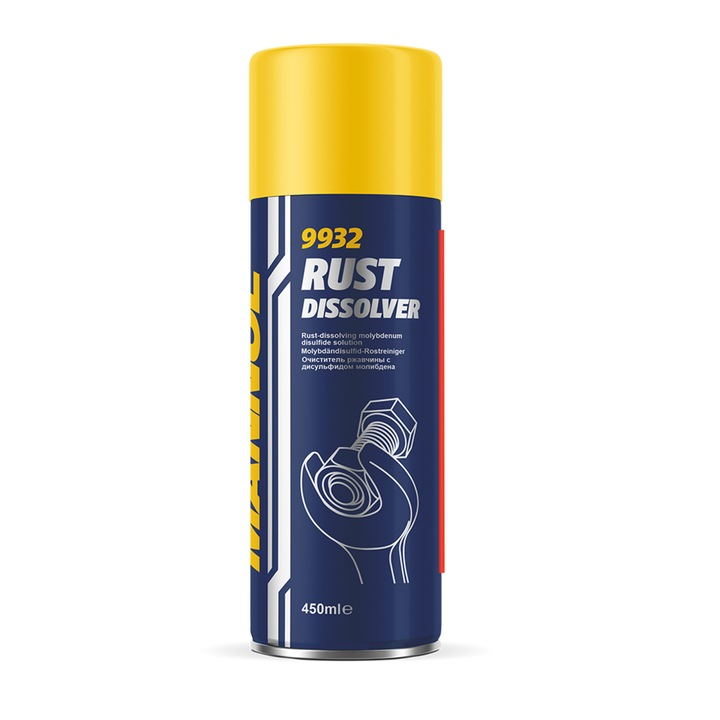 MANNOL Rozsdaoldó és Csavarlazító Spray 9932, molibdén-diszulfiddal, 450 ml