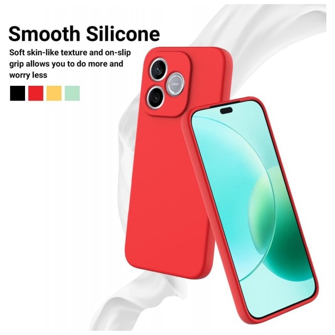 Husa Upzz® SoftFlex Compatibila Cu Honor 600 LITE, Silicon Soft, Protectie La Camera, Alcantara La Interior, Rosu
