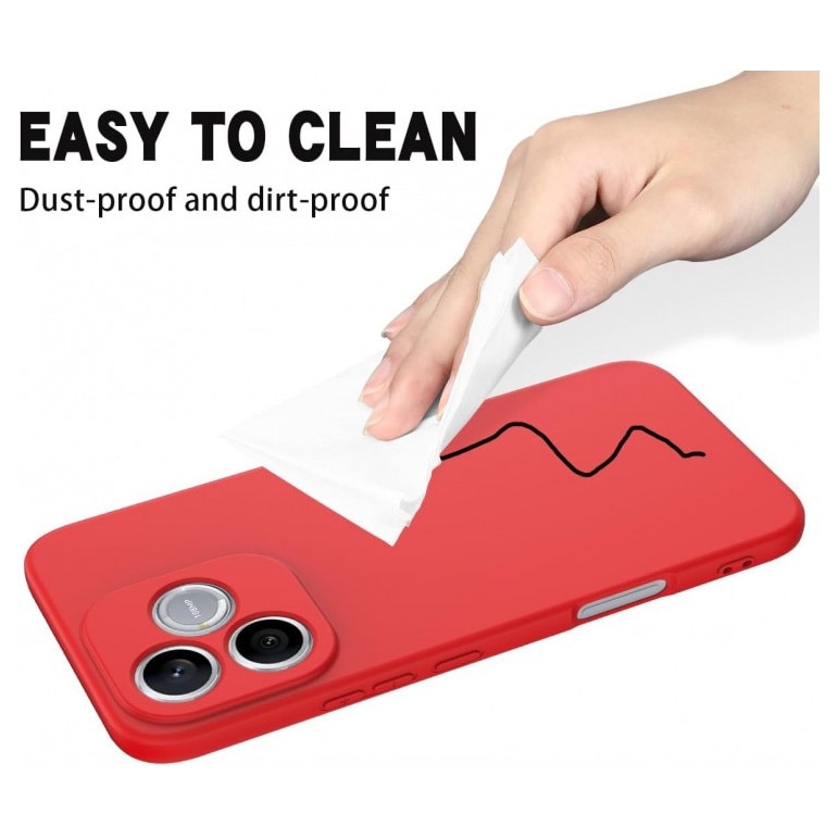 Husa Upzz® SoftFlex Compatibila Cu Honor 600 LITE, Silicon Soft, Protectie La Camera, Alcantara La Interior, Rosu