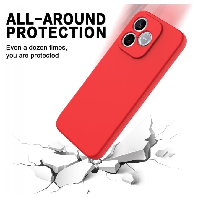 Husa Upzz® SoftFlex Compatibila Cu Honor 600 LITE, Silicon Soft, Protectie La Camera, Alcantara La Interior, Rosu