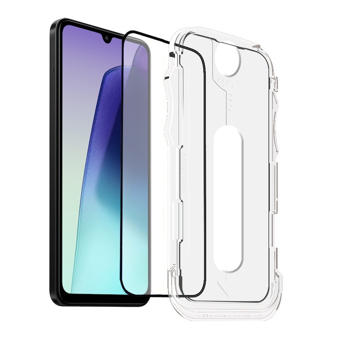 Folie Sticla pentru Xiaomi Redmi 14C 4G cu aplicator Daden MagicBox, Full Cover, Protectie Profesionala, Ultra Rezistenta, Calitate Premium, Margini negre