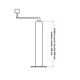 Picior de sprijin reglabil pentru remorca diametru 48mm inaltime minima 390mm, maxima 640mm