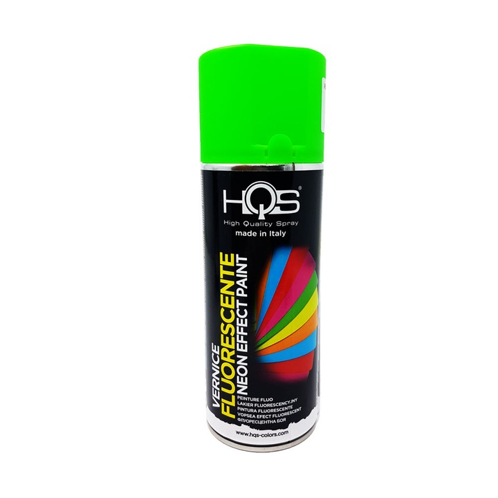 HQS fluoreszkáló zöld spray festék, 400 ml