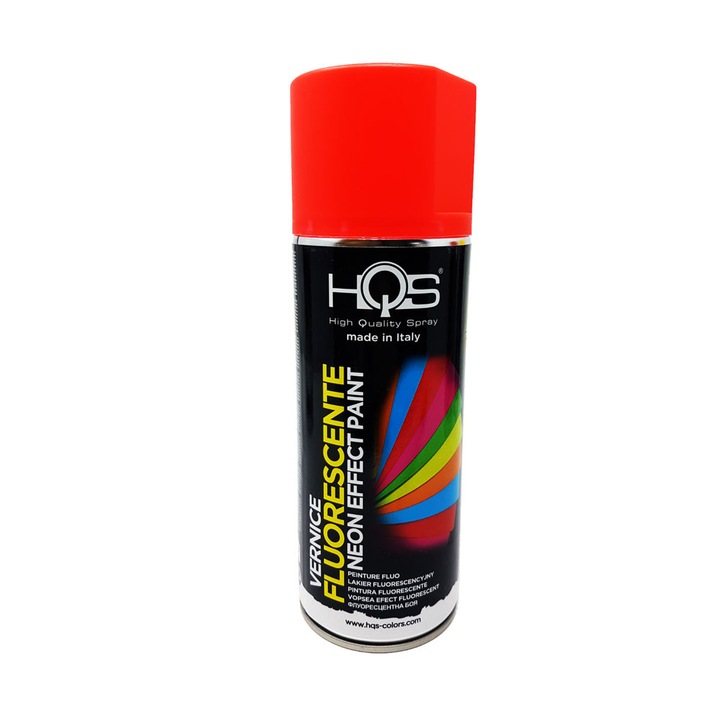 HQS fluoreszkáló piros spray festék, 400 ml