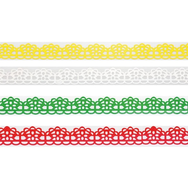 Banda adeziva (scotch) holografica Brewis, autocolanta decorativa, Multicolor, 18 mm x 1 m