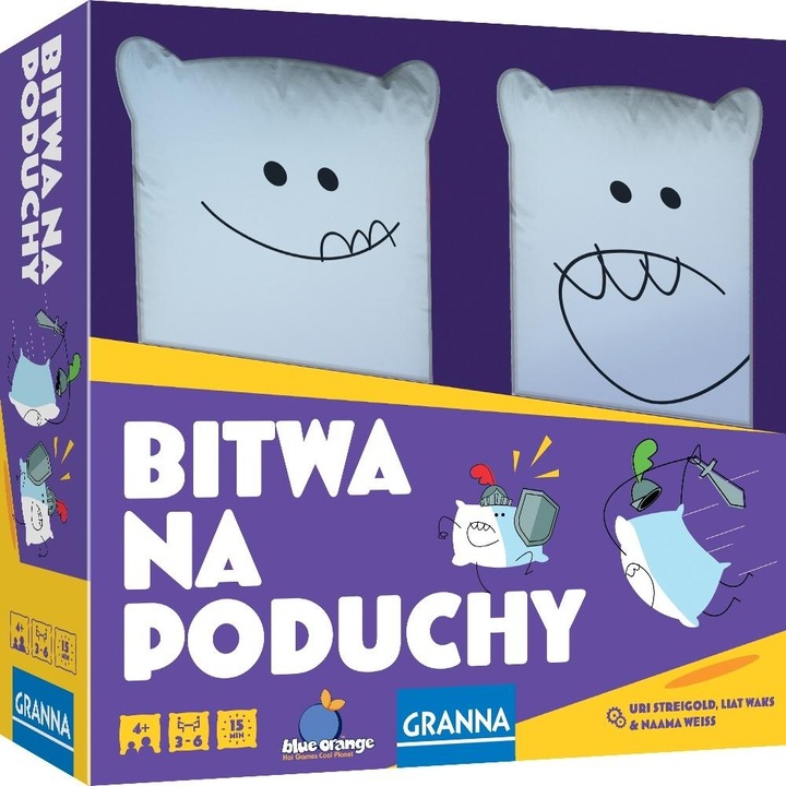 Настолна игра, Granna, Bitwa na poduchy, многоцветен, 0x21x21cm