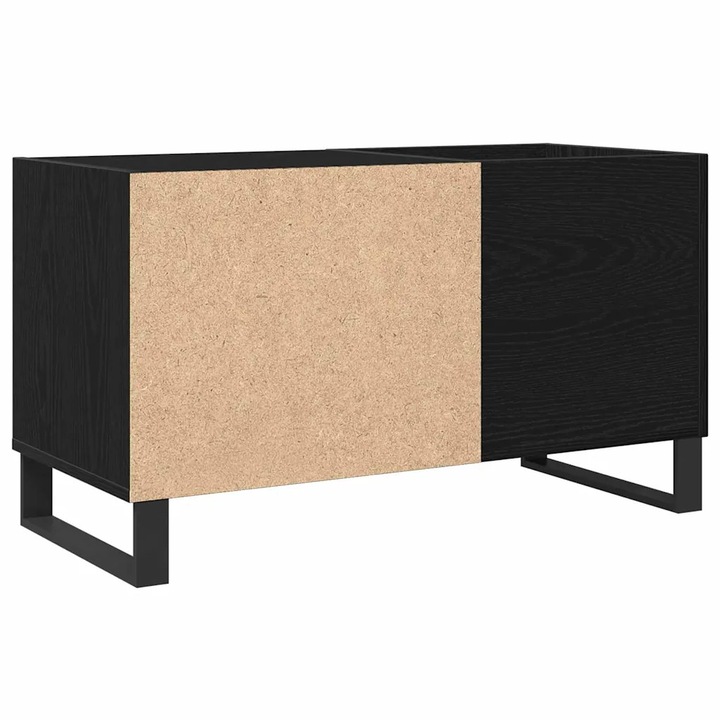 vidaXL Hanglemez szekrény ajtóval Fekete tölgy 85 x 38 x 48 cm Faanyag 862898