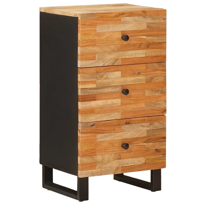Dulap lateral Maro 40 x 33 x 75 cm vidaXL, Lemn de mango solid