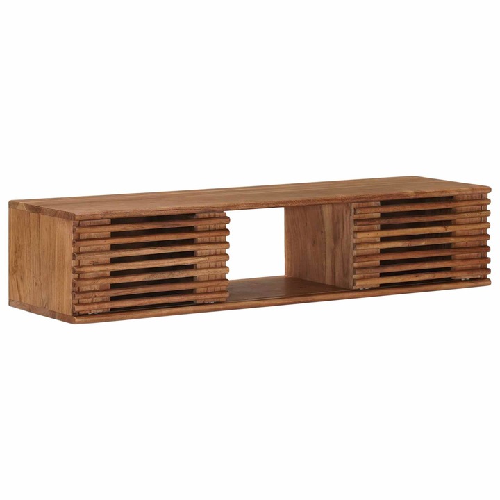 vidaXL TV szekrény tárolóval ajtóval Természetes 105 x 30 x 22, 5 cm 42020065