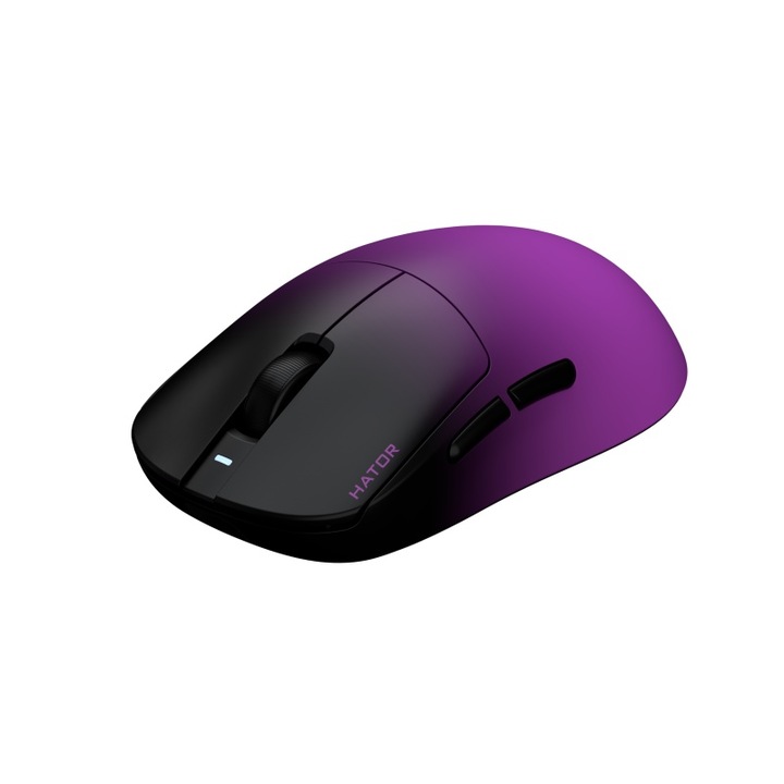 Безжична мишка Hator Quasar 3 ULTIMA 8K, сензор PixArt PAW3950, суич HATOR® Optical 100M, свързаност 2.4GHz, Bluetooth и USB, честота на запитване до 8000Hz, максимална резолюция 30000 DPI, капацитет на батерията 300 mAh, живот на батерията в режим