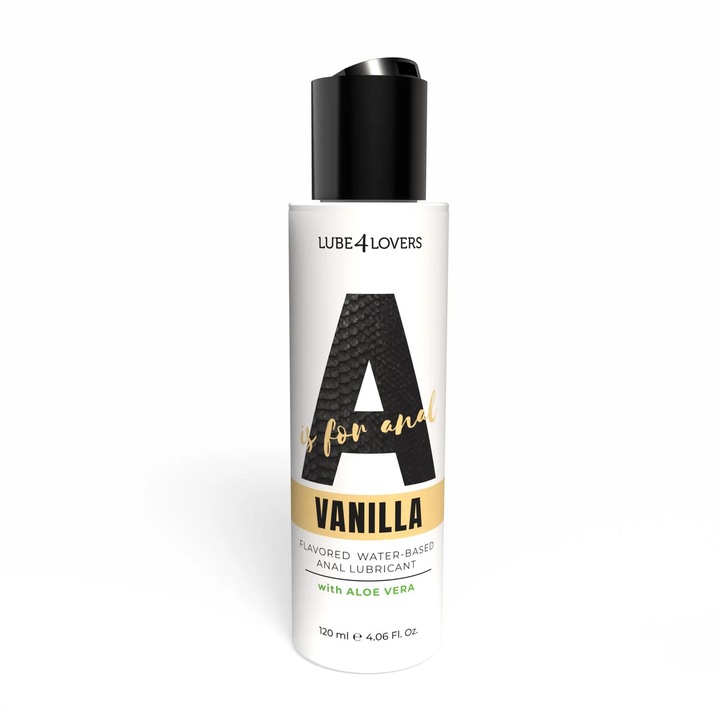 Lube4lovers A Is for Vanilla anál síkosító, 120ml, vanília, aloe vera