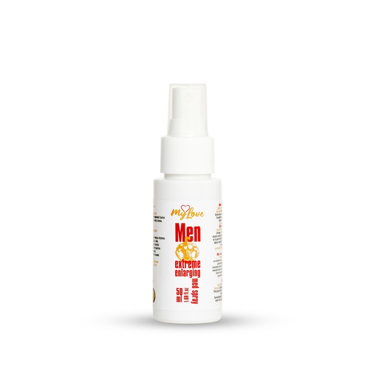 Gel intim MyLove Man Extreme Enlarging, cu efect de intensificare si proprietati lubrifiante si hidratante, cu aroma de cocos, alb, 50 ml