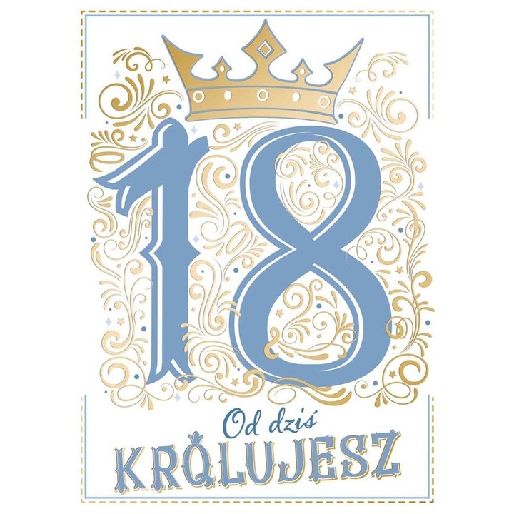 Karnet/Felicitare Henry A5, cu folie aurie si embossat, plic colorat, multicolor, 18 buc