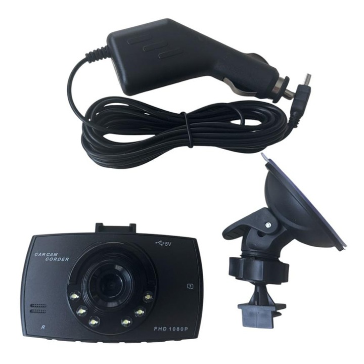 Camera Auto DVR Full HD 1080P cu Night Vision, G-Sensor si Detectie Miscare, Ecran 2.7 Inch
