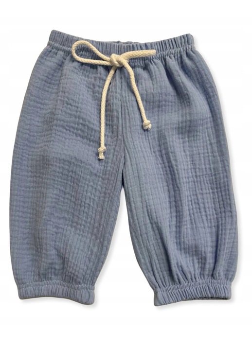 Pantaloni scurti Dartomik, muslin, vara, Albastru