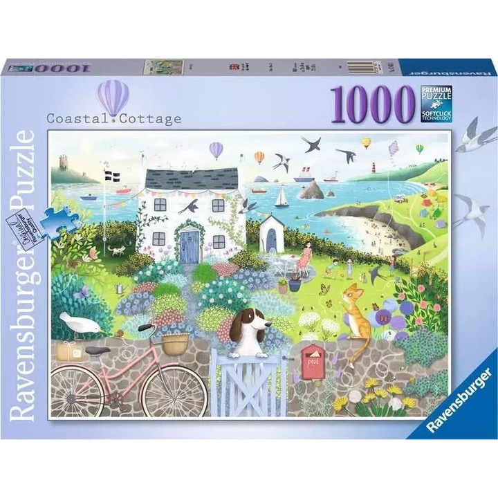 Puzzle Ravensburger din 1000 de piese - Cabana de coasta