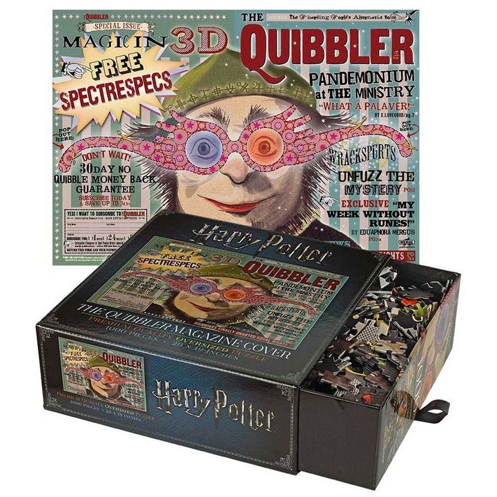 Puzzle panoramic Harry Potter de 1000 piese - Revista The Quibbler