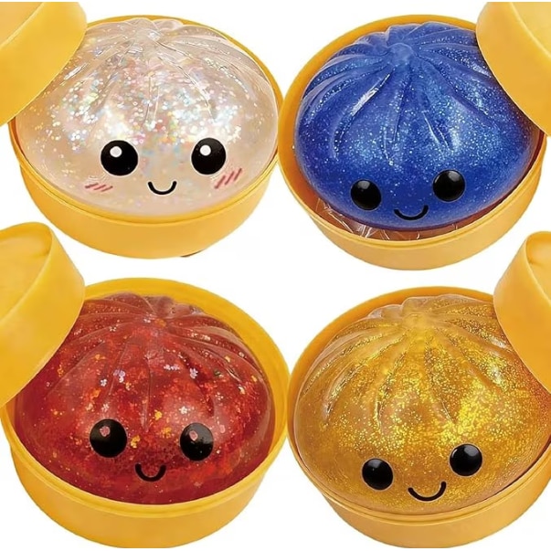 S.Q.F michi 非売品 SHOXX 当選品 Jucarie antistres squishy, design chifle sclipici zampitoare Baozi