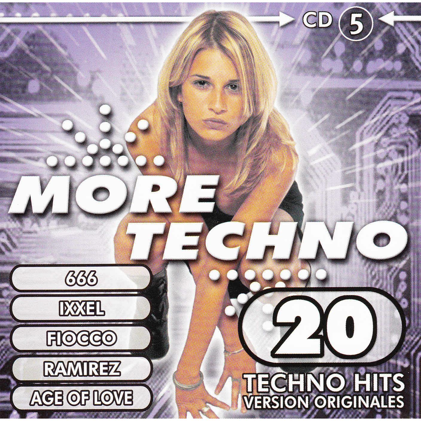 Various Artists (666, Ixxel, Fiocco, Ramirez, Age of Love, B-Code) - More Techno - 100 Techno Hits Vol.5 - CD