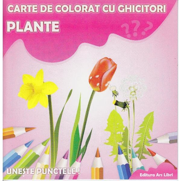 Plante - Carte de colorat cu ghicitori