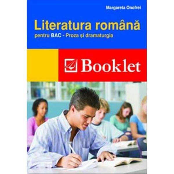 Ed.2012 Literatura romana pentru bac - Proza si dramaturgie - Margareta Onofrei