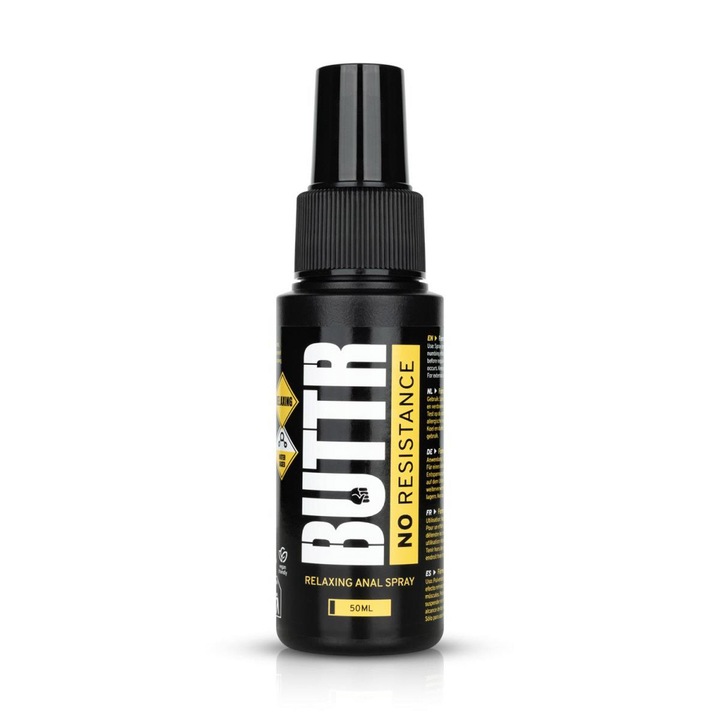 Spray anal Buttr EXXtreme relaxant, cu efect de racire, negru, 50ml