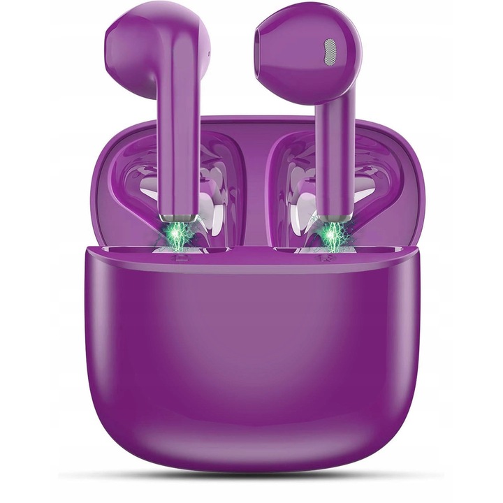 Koanni SL05 Air Pro 6 TWS vezeték nélküli fülhallgató, bluetooth 5.0, 250mAh töltőtok, IPX vízálló, lila, 2 db-os szett