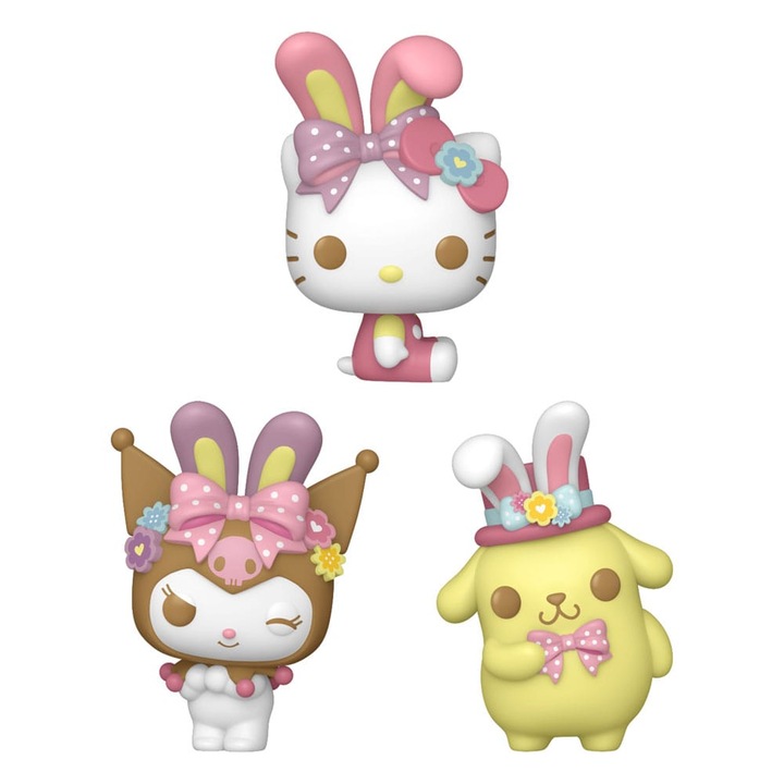 Комплект винилови фигурки Funko Hello Kitty and Friends Pocket POP! Egg, 2 см, Многоцветен, 16 бр