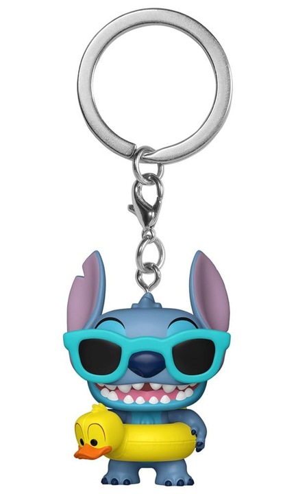 Funko, Ключодържател POP! Vinyl от винил Tuber Stitch Lilo & Stitch, Многоцветен, 4 см