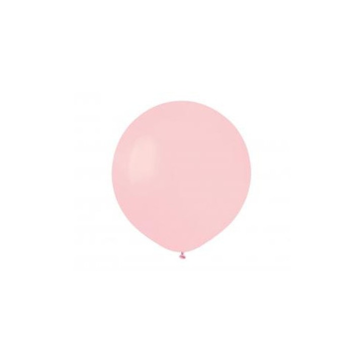 Gemar Powder Pink latex lufi, dekoratív lufi, 100% latex, biológiailag lebomló, 48 cm, pasztell rózsaszín, 25 db