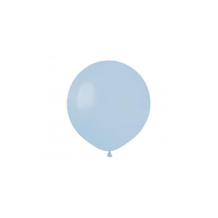 Gemar Latex Léggömbök Púderkék 48 cm, 100% latex, biológiailag lebomló, pasztell púderkék, 25 db