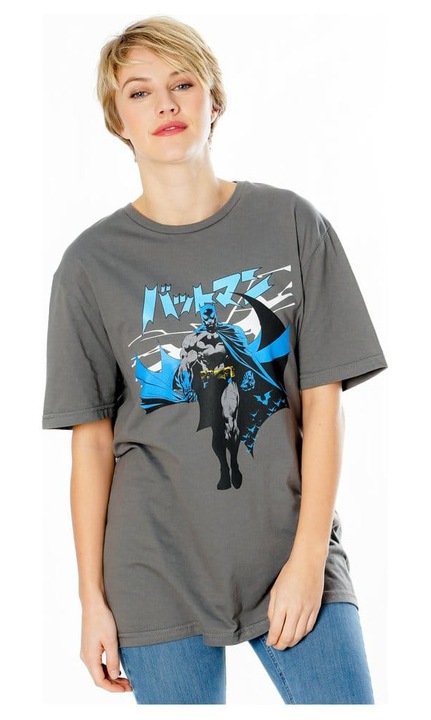 Női póló CID, Batman Manga köpennyel, szürke