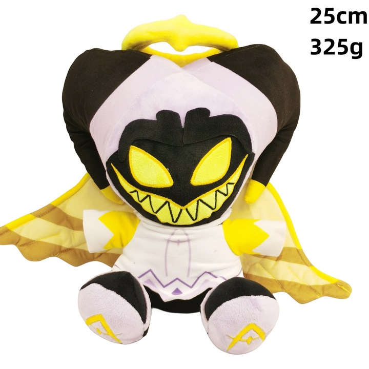 Jucarie de plus / Plush toy Hazbin Hotel Hell Inn Clown A15, premium, moale pentru bebelusi, Multicolor, 25 cm